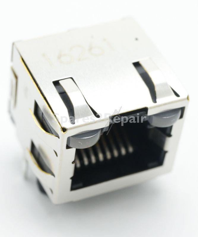 Te Connectivity Western Mounted Socket - Suitable For Modular Connector, Rj45 Socket, 1 X 1 (port), 8p8c, Cat5