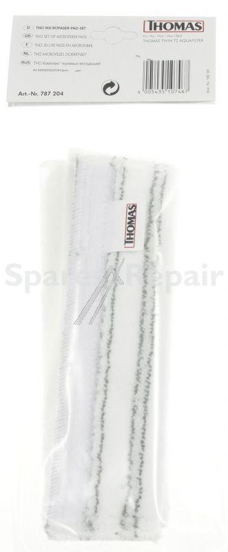 Thomas Vacuum Cleaner Nozzle - 787204 3 Microfiber Pads Width: 260mm