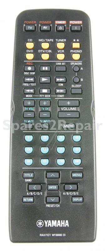 Yamaha Ir remote Control - Rax101 Wf688800 Remote Control