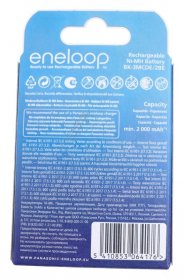 Eneloop Aa size - Rechargeable Battery - Lr6 Bk-3mcde-2ce Ready-to-use Battery Aa 2000mah 2-pack Blister