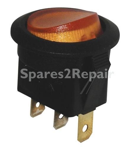 InterbÄr Switch - Einbau wippenschalter 1pol Beleuchtet, Durchmesser Ca. 20mm - 3630-849.22
