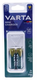 Varta Battery Charger/discharger - Mini Charger Inkl. 2x Aa 2100mah Akkus
