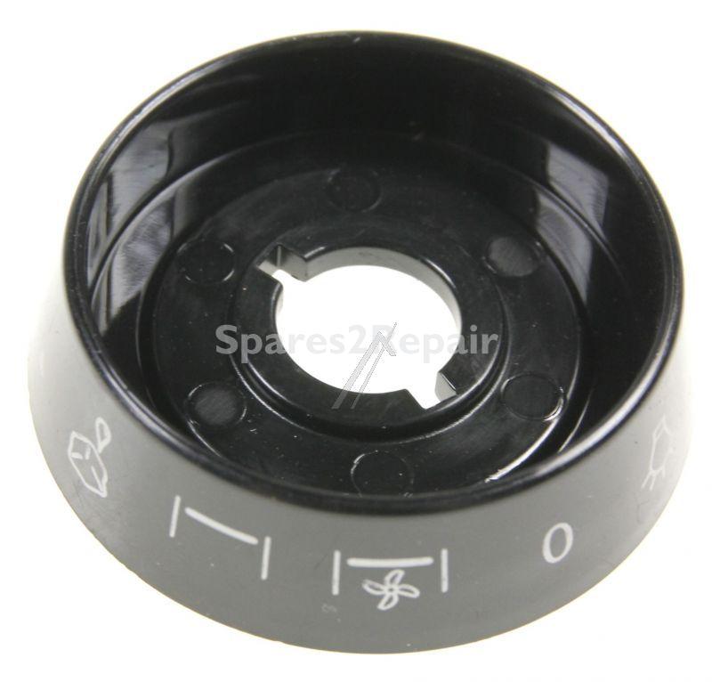 Button - C00304700 488000304700 Control Knob Disc - Black Mult10 [Whirlpool Indesit]