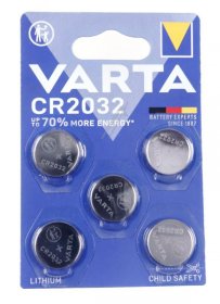 Varta Button Cell Battery - Cr2032 06032 101 415 3v-230mah Lithium Button Cell 20x3 2mm Blister Of 5