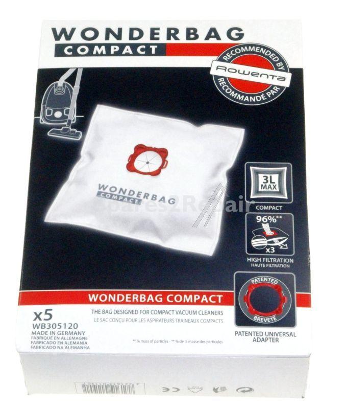 Vacuum Cleaner Bags - Wonderbag Compact Wb305120 Bag X5 [Groupe SEB]