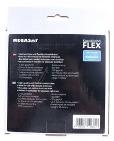 Megasat Koaxconnector - Koaxialkabel Flex 10 M Mit 2 F-steckern - Hochflexibel Fur Den Mobilen Einsatz
