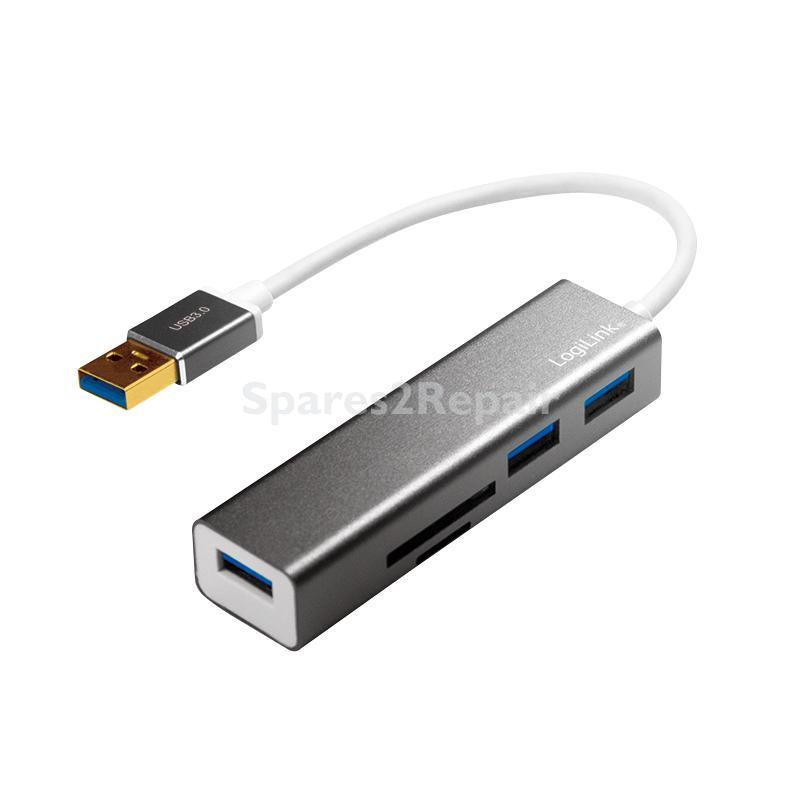 Logilink Hub-usb - Usb 3.0 Hub, 3-ports + Card Reader