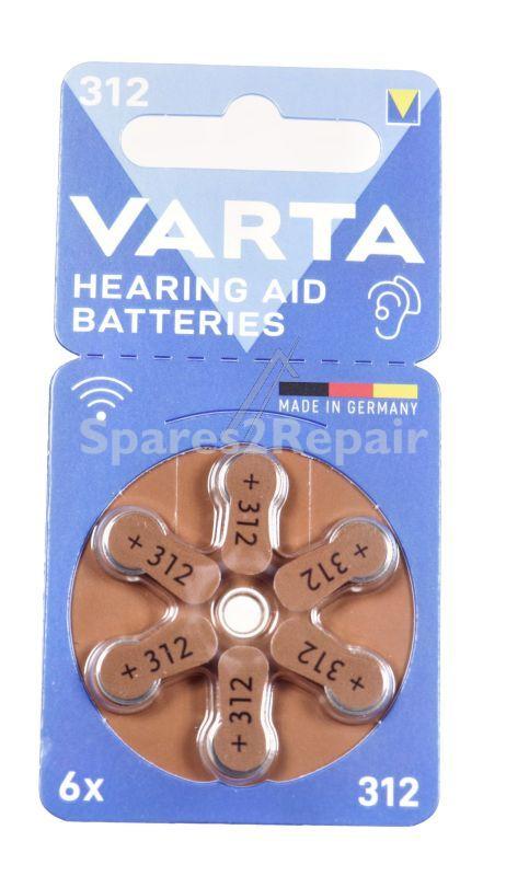 Varta 1.40v Button Cell Battery - 312 1,45v Hearing Aid Batteries 312 Blister 6