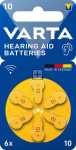 Varta 1.40v Button Cell Battery - 10 1,45v Hearing Aid Batteries 10 Blister 6