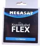 Megasat Koaxconnector - Koaxialkabel Flex 1,5m Mit 2 F-steckern - Hochflexibel Fur Den Mobilen Einsatz