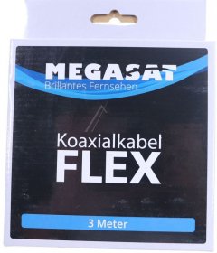 Megasat Koaxconnector - Koaxialkabel Flex 3,0 M Mit 2 F-steckern - Hochflexibel Fur Den Mobilen Einsatz