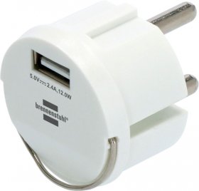 Brennenstuhl Usb Power Supplies - Usb Socket Adapter 2.4a White