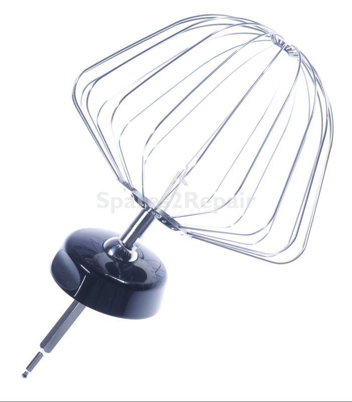 Beater - 12044959 Beating Whisk 6 Wires Height Adjustable With Protective Cap Black [Bosch Siemens]