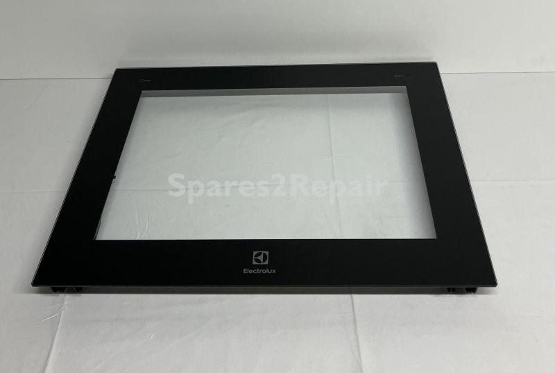 Oven outer Door - 140225485162 Front Glass Inox Electrolux 59 [Electrolux Aeg]