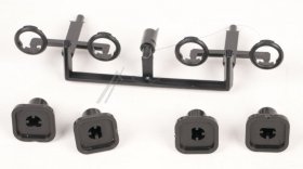 Faber Button - Kit Drucktaste D8 Abs V0 Bk Ht 3s+rahmen - 133.0733.221