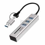 Logilink Hub-usb - Ua0445 Usb 3 0 Hub 3-ports + Card Reader