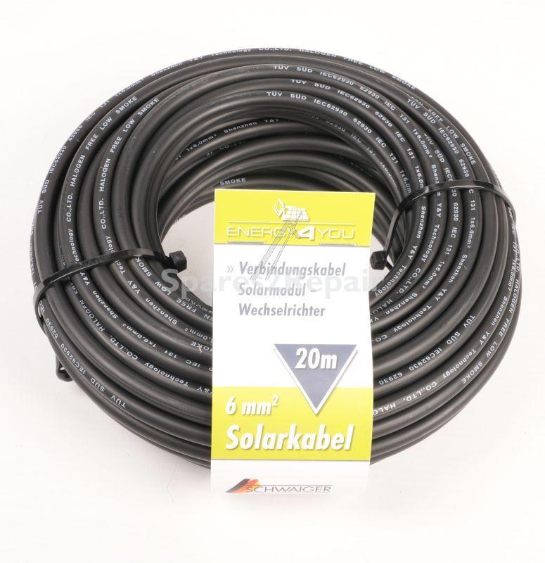 Schwaiger Cable/plugs/adapter - Solar Somc2003 Connection Cable Solar Module Solar Cable 6mm² 20m (without Plug)