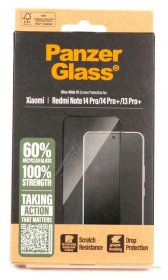 Panzerglass Display Protective Plastic Film - Pgrnuwfg59453 Panzerglass Screen Protector Xiaomi Redmi Note 14 Pro Ultra-wide Fit