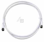 White Sat Connecting Cable - Sat Connecting Cable + Straight Plug 1.5m, White
