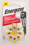 Energizer 1.40v Button Cell Battery - E301431703 HÖrgeratebatterie Zinc-air Enr Ez Turn & Lock (10) 8 Stuck