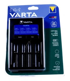 Varta Standard Battery Charger - 57676101401 Lcd Dual Tech Charger For Li-ion (e g 18650) And Nimh Batteries