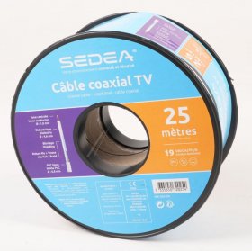 Sedea Cable/plugs/adapter - 032025 Coil 19vatca-ph-a Double Shielding 25m White