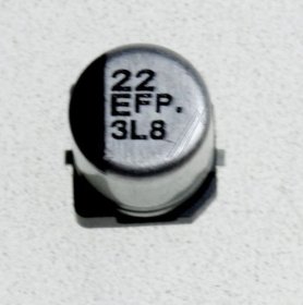 Panasonic 25v Smd electrolytics 85 Degre - 22uf-25v Eeefp1e220ar Smd-elco Pan 105° 5x5 8mm -rohs-compliant-