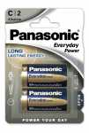 Panasonic C Akaline Batteries - Lr14 Lr14eps-2bp Lr14 Everyday Power Alkaline C Battery 1 5v (pack Of 2)