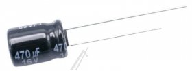 Panasonic 16v Radial Electrolytic 105 De - 470uf-16v Eeufr1c471 Elko Radial Pan Capacitor 105° 8x11 5mm