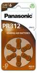 Panasonic 1.40v Button Cell Battery - Pr312 Hearing Aid Battery 1,4v, 170mah Pack Of 6