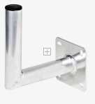 Fuba Aluminium-wall Support - Daz 200 Satellite Antenna Holder, Aluminium, Adaptable For Fuba