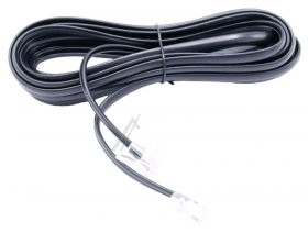 Compatible Western Plug-western Plug - Phone Cable 2xrj11-6p-4c 3 0m Black Crossed