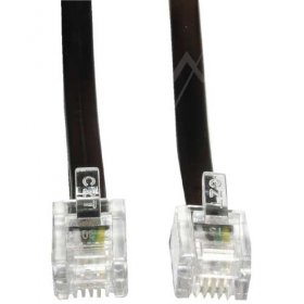 Compatible Western Plug-western Plug - Phone Cable 2xrj11-6p-4c 10m Black 1:1