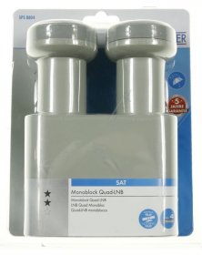 Schwaiger Twin Lnb - Quad-lnb: Monoblock, Hellgrau