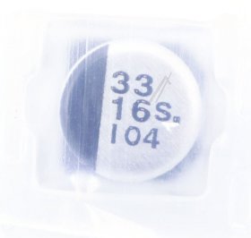 Panasonic 16v Smd Electrolytic 85 Degree - 33uf-16v Smd-elco Pan 85° 5x5,4mm