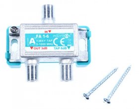 Polytron Aerial Distributor - Fa 1- 6 F-tap 5-1000 Mhz,1-way, 6 Db