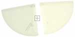 Hisense Gorenje Fixings And Brackets - 144739 Glass Visor Flanks Stand Whi