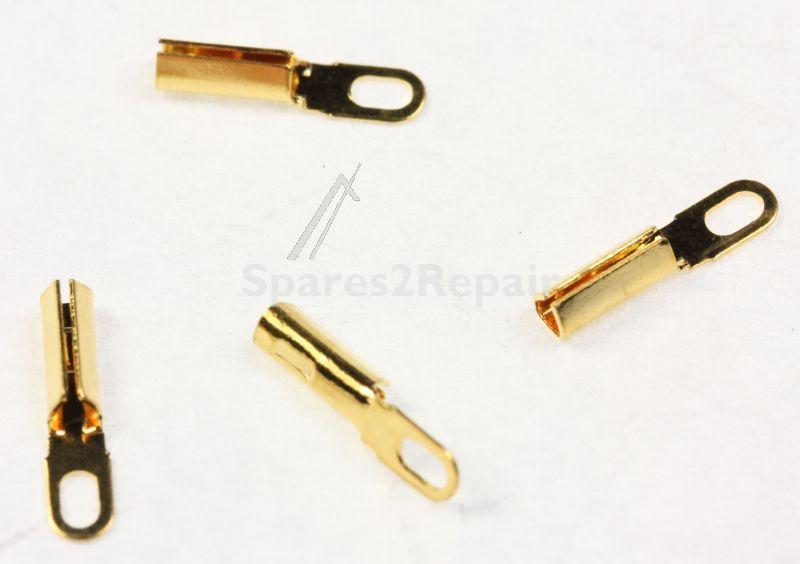 Analogis Cable Socket - 4 Vergoldete Kabelschuhe Fur Headshellkabel