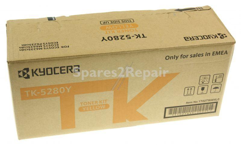 Kyocera Toner Cartridge - Tk-5280y 1t02twanl0 Toner Cartridge Yellow 11k