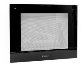 Oven outer Door - C00499999 481010896956 Oven Glass Black Indesit [Whirlpool Indesit]
