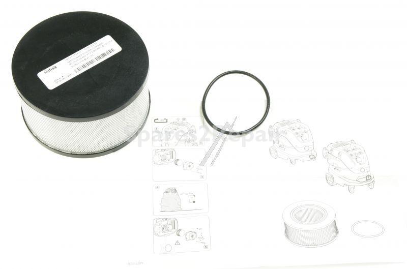 Nilfisk Vacuum Cleaner Filter - 107413555 Filter Element Ø140x75 H-class-hepa