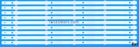Philips LED Backlight Array Philips K500WDC2 A2 50" 4708-K50WDC-A2113N11 9pcs