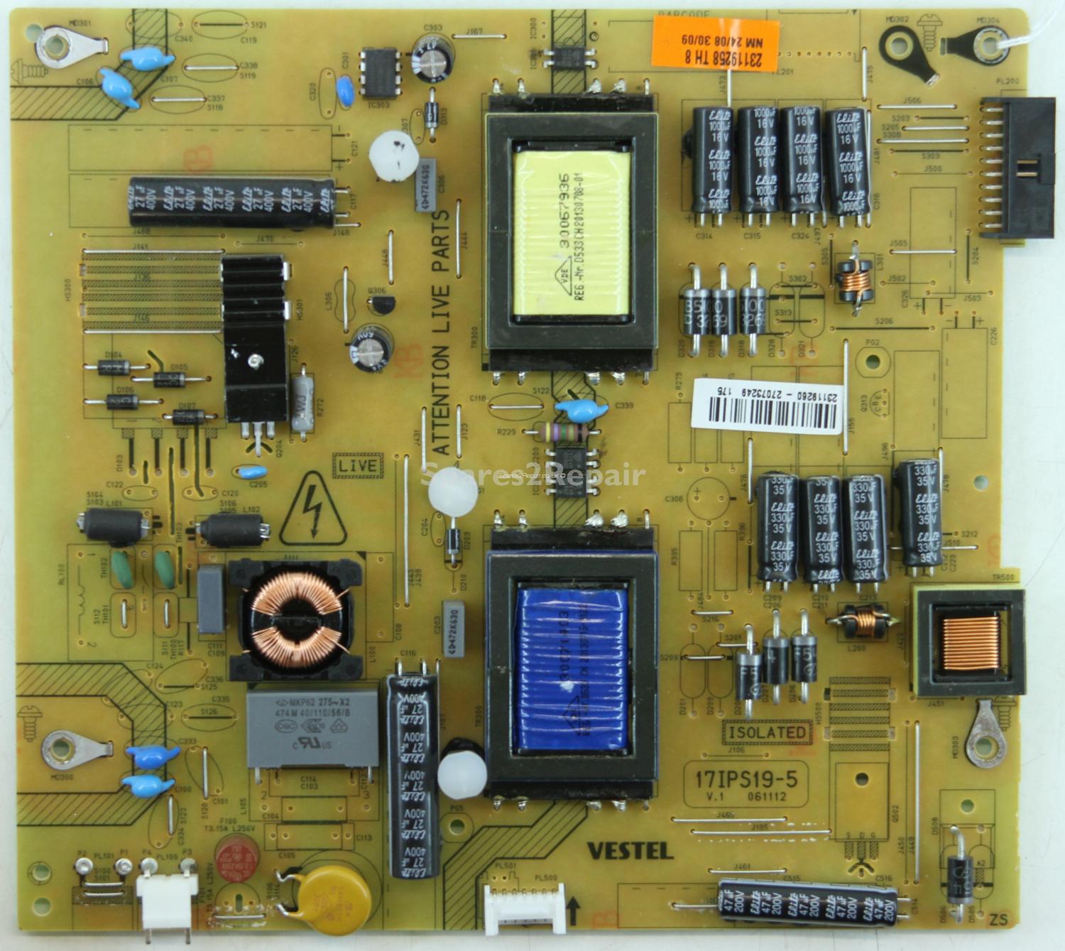 Hitachi 40HXC06U - PSU - 23119260 - 17IPS19-5 V.1 - 061112