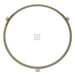 Universal 25, 30, 32 Litre Freestanding, 25, 32 Litre Built In Microwave Turntable Glass Plate Support Stand Holder Roller Ring (222mm, Pack of 10)