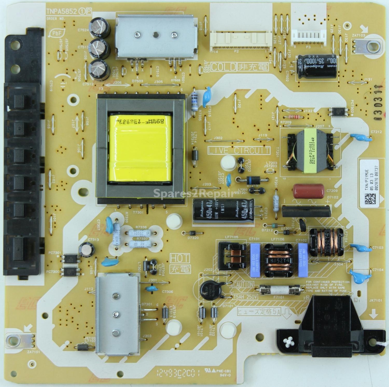 Panasonic TX-L32E6B - PSU - TXN/P1YMUE - TNPA5852 1P