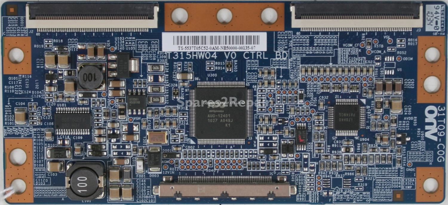 Toshiba 37RV753 - T-Con - 55.37T05.C52 - 31T09-C0G - T315HW04 V0 CTRL BD