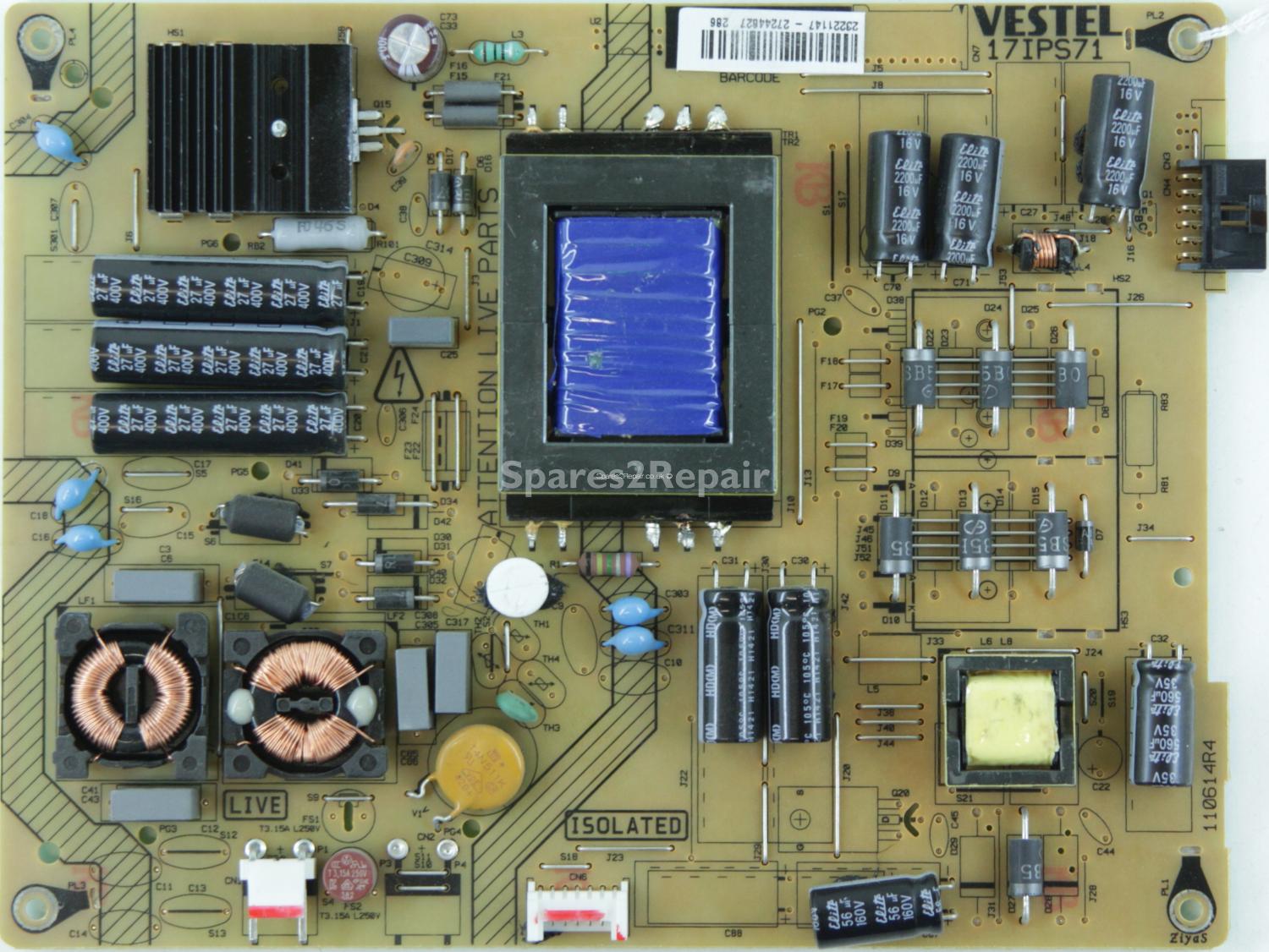 Vestel 50 Inch - Power Supply - 23221147 - 17IPS71 - 110614R4